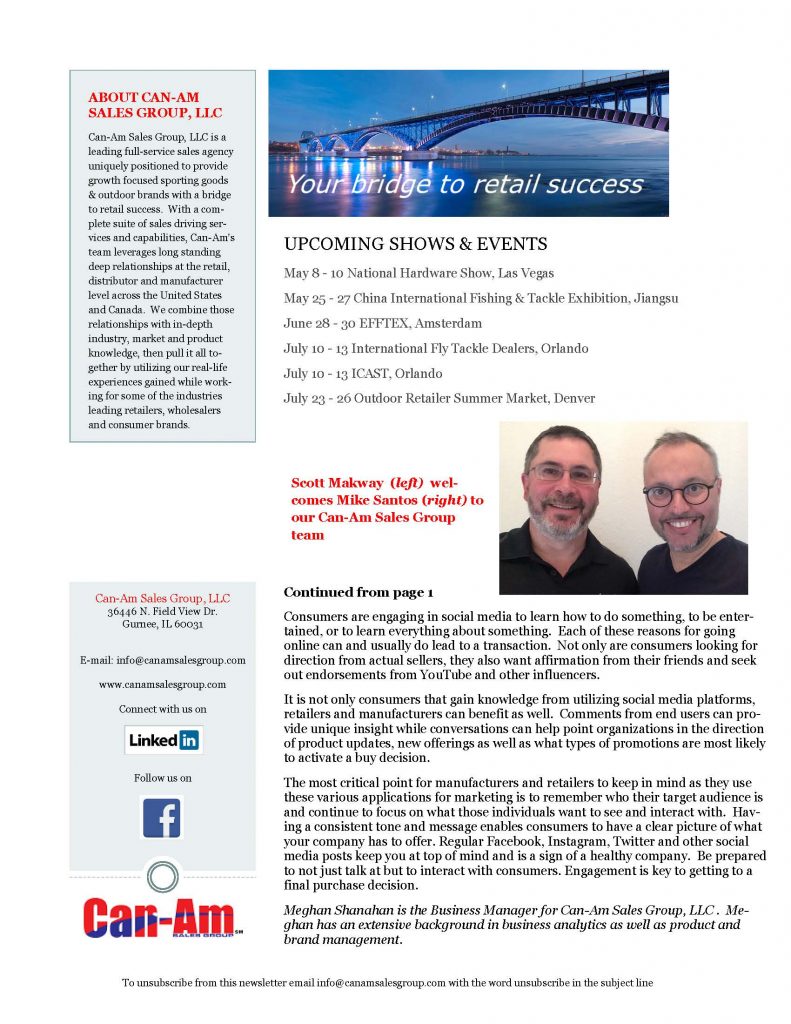 CanAm Newsletter V2, Page 1