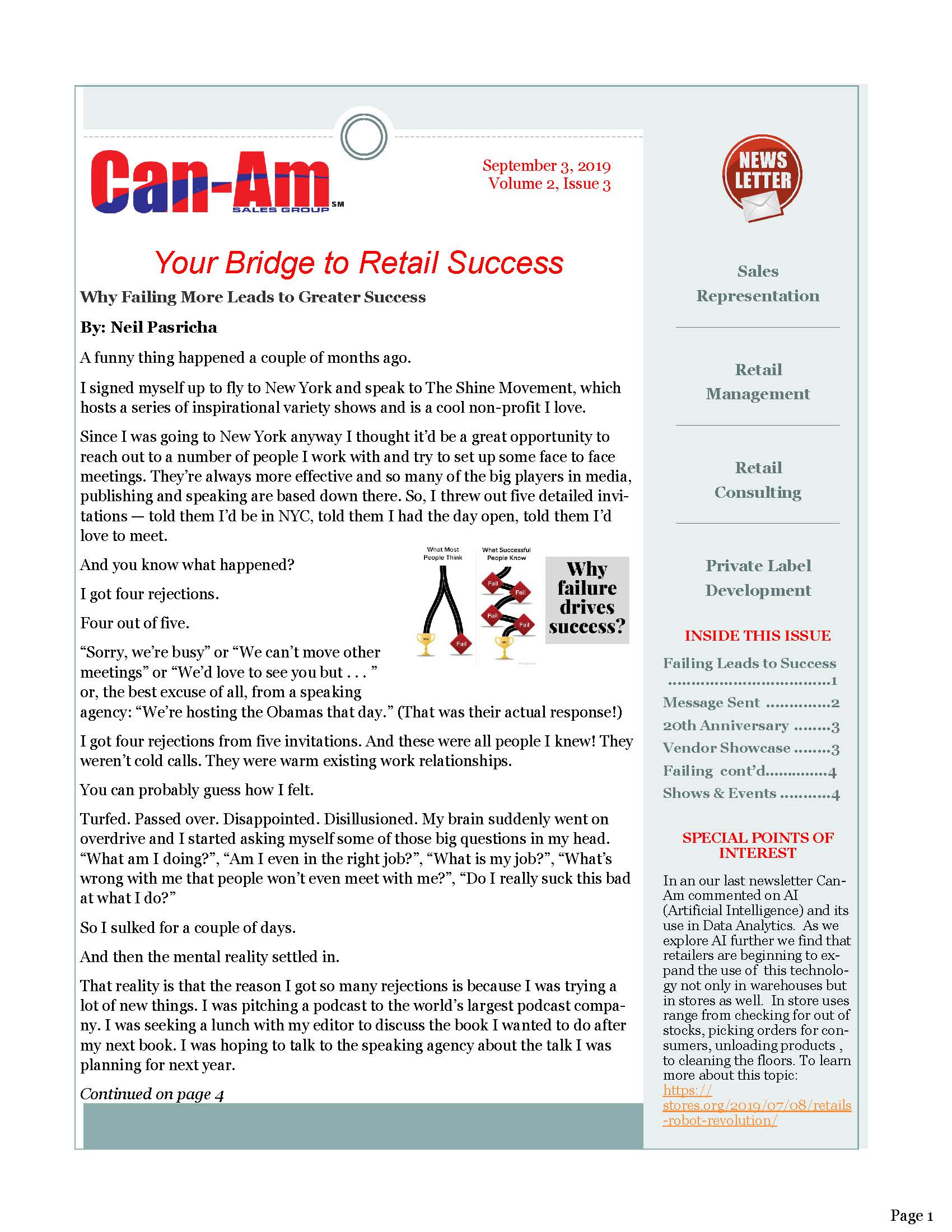 Can-Am Sales Group Newsletter Vol2-3-page 1